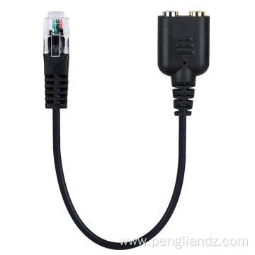 RJ9/RJ11 To Port Female headset Adapter Cable